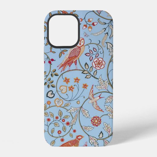 Coque iPhone 12 Oiseaux et fleurs, William Morris (Verso)
