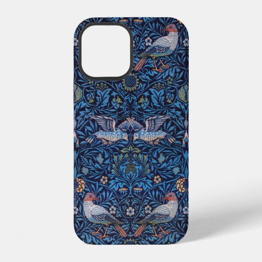 Coque iPhone 12 Oiseaux, William Morris (Verso)