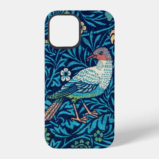 Coque iPhone 12 Oiseaux, William Morris (Verso)