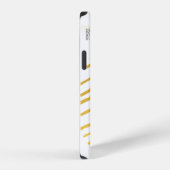 Coque iPhone 12 Or moderne et monogramme (Côté droit)