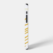 Coque iPhone 12 Or moderne et monogramme (Côté gauche)