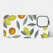 Coque iPhone 12 Oranges et citrons (Verso Horizontal)