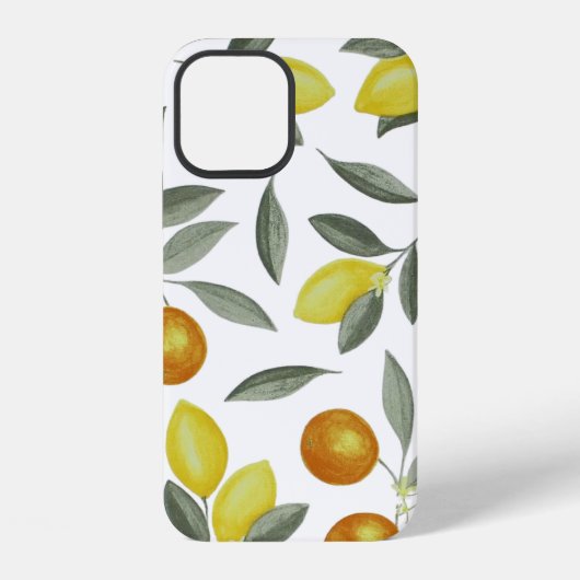 Coque iPhone 12 Oranges et citrons (Verso)