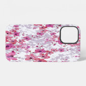 Coque iPhone 12 Orchidée : beauté rouge singulière. (Verso Horizontal)