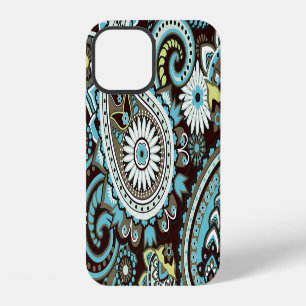 Coque iPhone 12 Oriental Paisley Vintage Motif sans fil