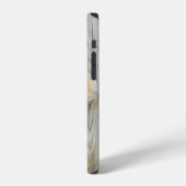 Coque iPhone 12 Ours Cute Stuffé Mur Rustique En Bois (Côté gauche)