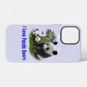 Coque iPhone 12 Ours Panda (Verso Horizontal)