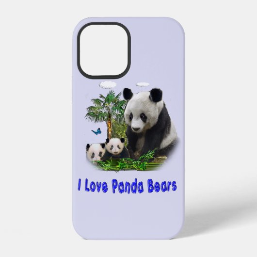 Coque iPhone 12 Ours Panda (Verso)