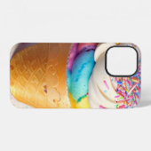 Coque iPhone 12 Paillettes de cône de glace (Verso Horizontal)