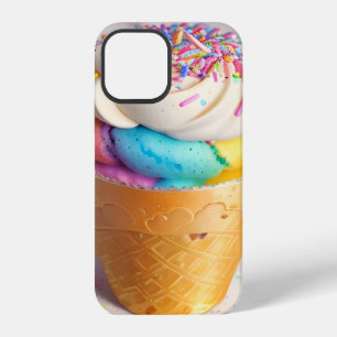 Coque iPhone 12 Paillettes de cône de glace
