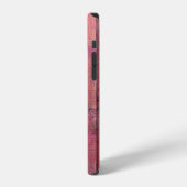 Coque iPhone 12 Panneau de clôture rouge verticalabstract,arrière- (Côté gauche)