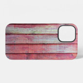 Coque iPhone 12 Panneau de clôture rouge verticalabstract,arrière- (Verso Horizontal)