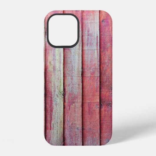 Coque iPhone 12 Panneau de clôture rouge verticalabstract,arrière- (Verso)