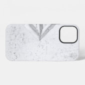 Coque iPhone 12 Panneau de flèche droite sur le mur (Verso Horizontal)