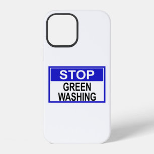 Coque iPhone 12 Panneau Stop au Greenwashing