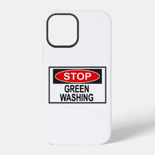 Coque iPhone 12 Panneau Stop au Greenwashing (1)