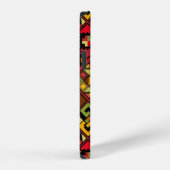 Coque iPhone 12 papier numérique africain (Côté droit)