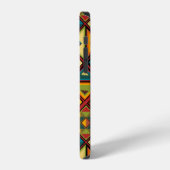 Coque iPhone 12 papier numérique africain (Côté gauche)