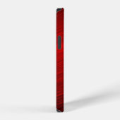 Coque iPhone 12 Papier rouge rubis brillant (Côté droit)