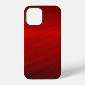 Coque iPhone 12 Papier rouge rubis brillant