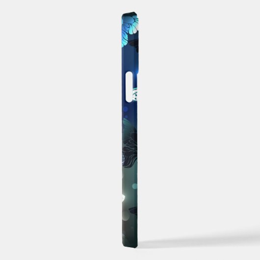 Coque iPhone 12 Papillon de nuit (Côté droit)