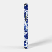 Coque iPhone 12 Papillons Aquarelle Bleue (Côté droit)