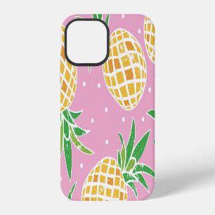 Coque iPhone 12 Paradis de l'ananas : Motif tropical