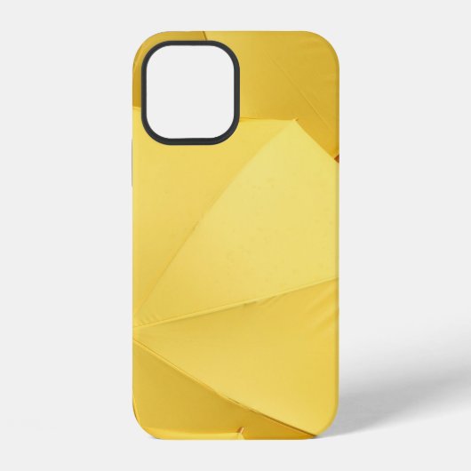 Coque iPhone 12 Parapluie jaune (Verso)