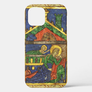 COQUE iPhone 12 PARCHEMIN DE NOËL À LA NATIVITÉ ANTIQUE
