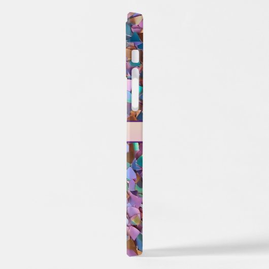 Coque iPhone 12 Parties scintillant Moderne Opal Collection Hologr (Côté gauche)