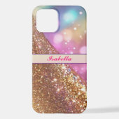 Coque iPhone 12 Parties scintillant Opal Collection Holographique (Verso)