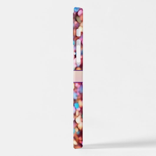 Coque iPhone 12 Parties scintillant Opal Collection holographique  (Côté gauche)