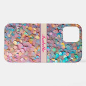 Coque iPhone 12 Parties scintillant Opal Holographie Collection mo (Verso Horizontal)