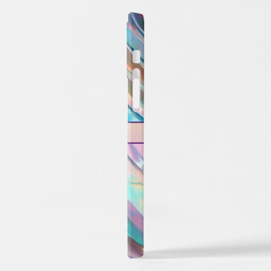 Coque iPhone 12 Parties scintillant Opal Holographique Collection  (Côté gauche)
