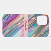 Coque iPhone 12 Parties scintillant Opal Holographique Collection  (Verso Horizontal)