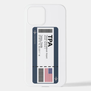 Coque iPhone 12 Passe d'embarquement TPA Tampa - Floride