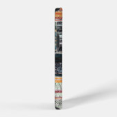 Coque iPhone 12 Patchwork collage mixage, surface composée motif i (Côté droit)