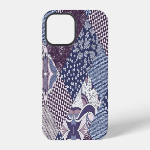 Coque iPhone 12 Patchwork Doodle : Vintage Boho sans couture.