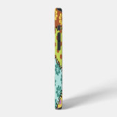 Coque iPhone 12 Patchwork Éclectique : Mélange de Motifs Divers (Côté gauche)
