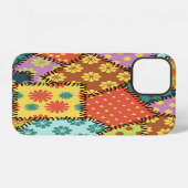 Coque iPhone 12 Patchwork Éclectique : Mélange de Motifs Divers (Verso Horizontal)