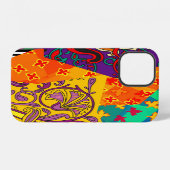 Coque iPhone 12 Patchwork indien turc festier Mandala (Verso Horizontal)