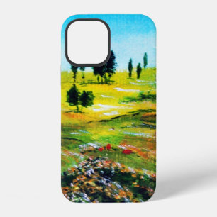 COQUE iPhone 12 PAYSAGE DE TOSCANE AVEC COQUELICOTS