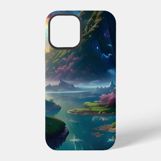 Coque iPhone 12 Paysage pittoresque Quatre (Verso)