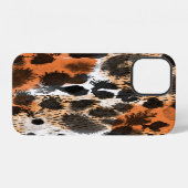 Coque iPhone 12 Peau animale : motif léopard créatif. (Verso Horizontal)