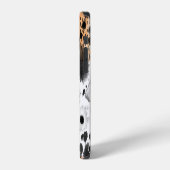 Coque iPhone 12 Peau d'animal : motif léopard créatif. (Côté gauche)