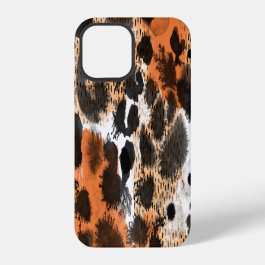 Coque iPhone 12 Peau d'animal : motif léopard créatif. (Verso)