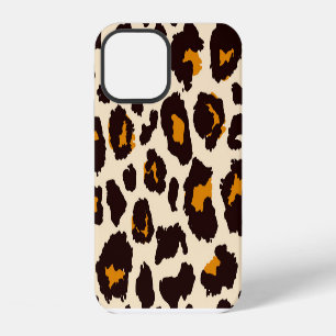 Coque iPhone 12 Peau de guépard, texture d'impression animale.