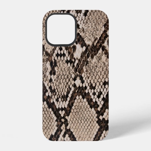 Coque iPhone 12 Peau de serpent : arrière - plan texturé. (Verso)