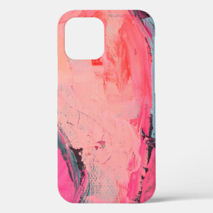 Coque iPhone 12 Peintres huiles multicolores gros plan abstrait b