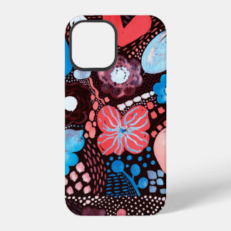 Coque iPhone 12 Peinture à la main Aquarelle Abstraite Croquis Doo